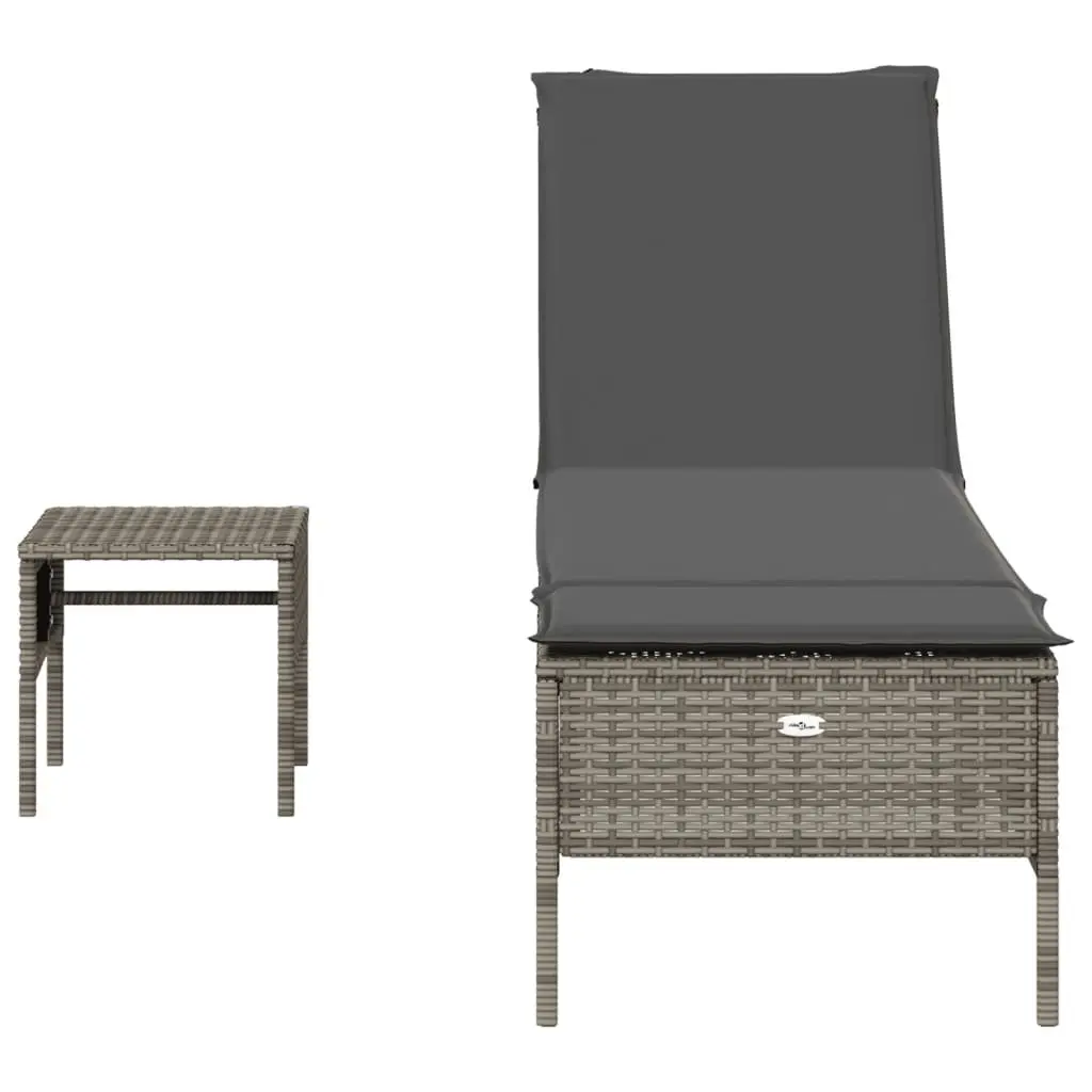 Sun Lounger with Side Table for Outdoor Relaxation