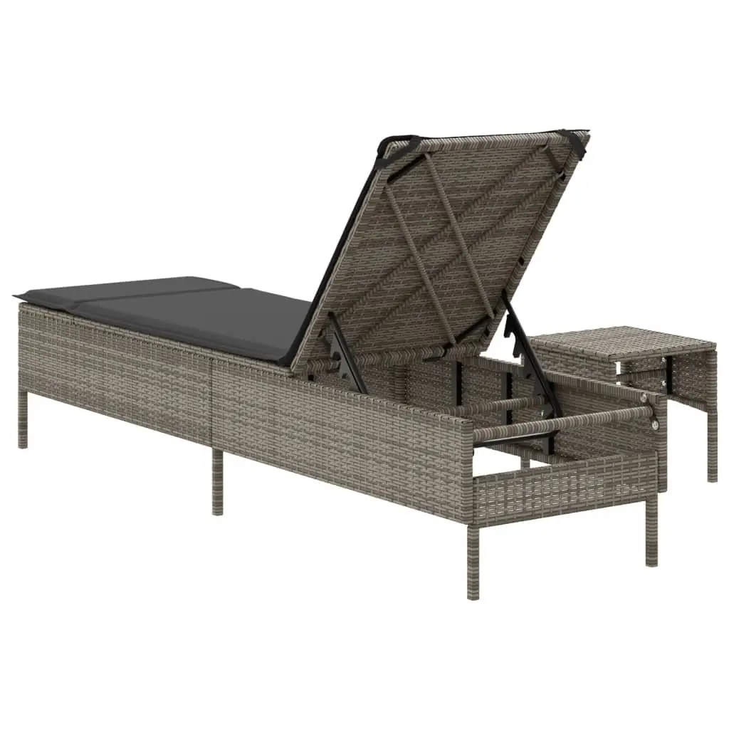 Sun Lounger with Side Table for Outdoor Relaxation