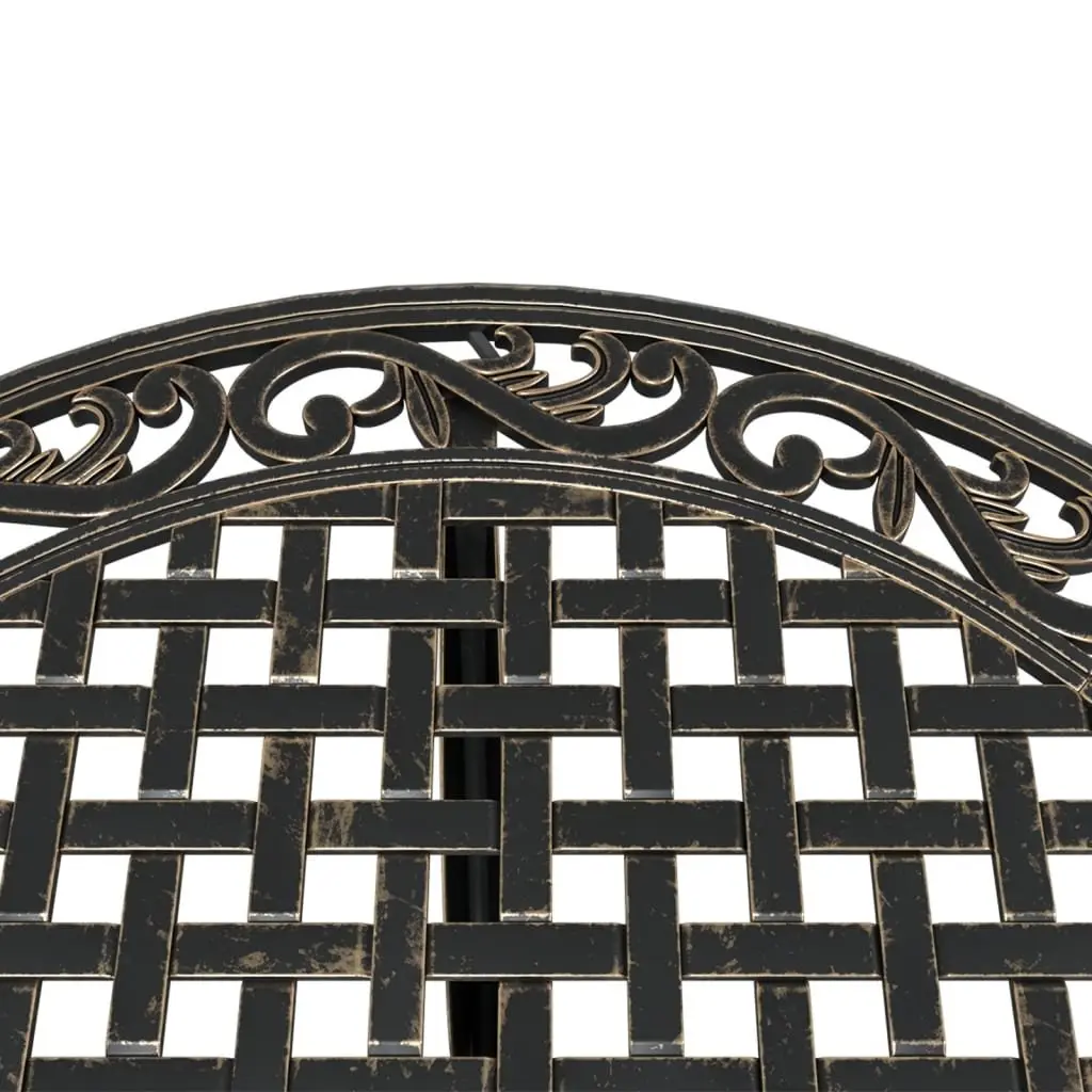 Garden Table Brown Round Outdoor Patio Furniture Ø90x75 cm