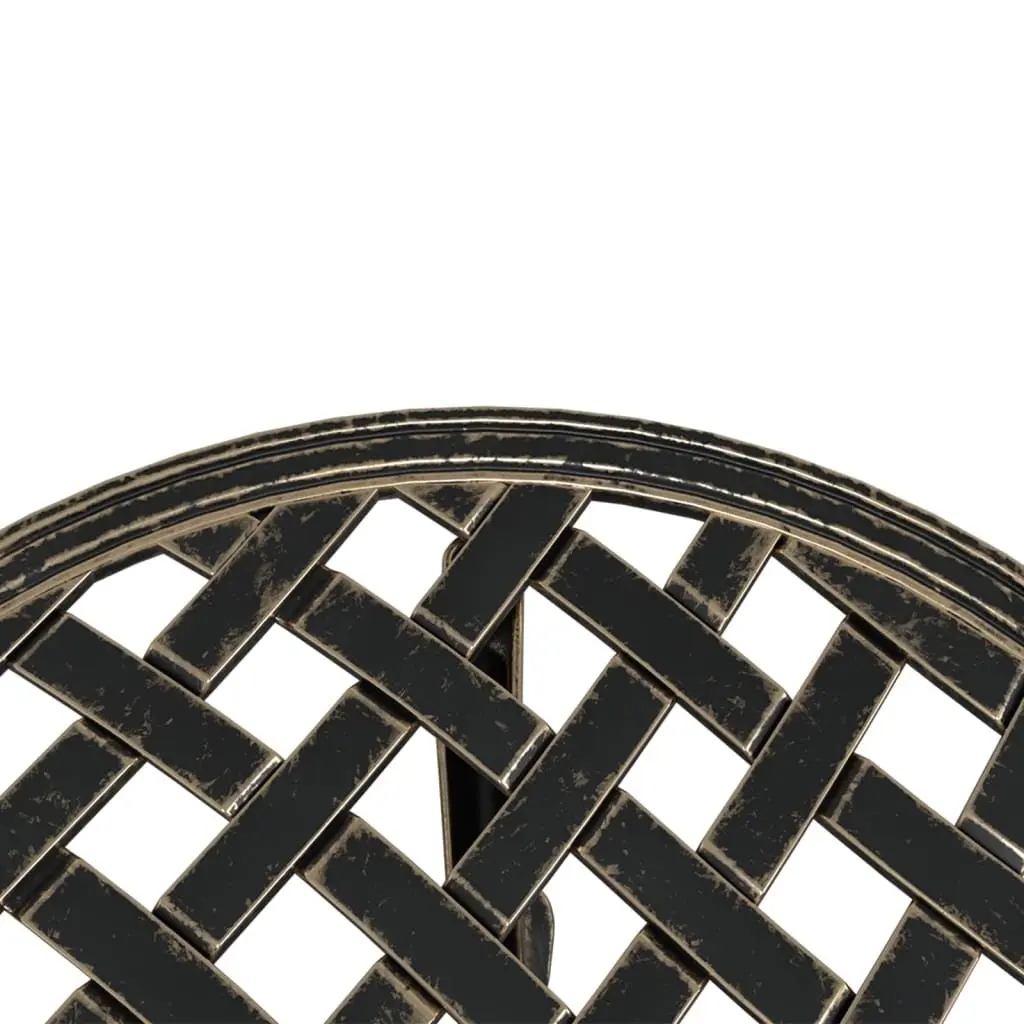 Round Garden Table with Decorative Patterns