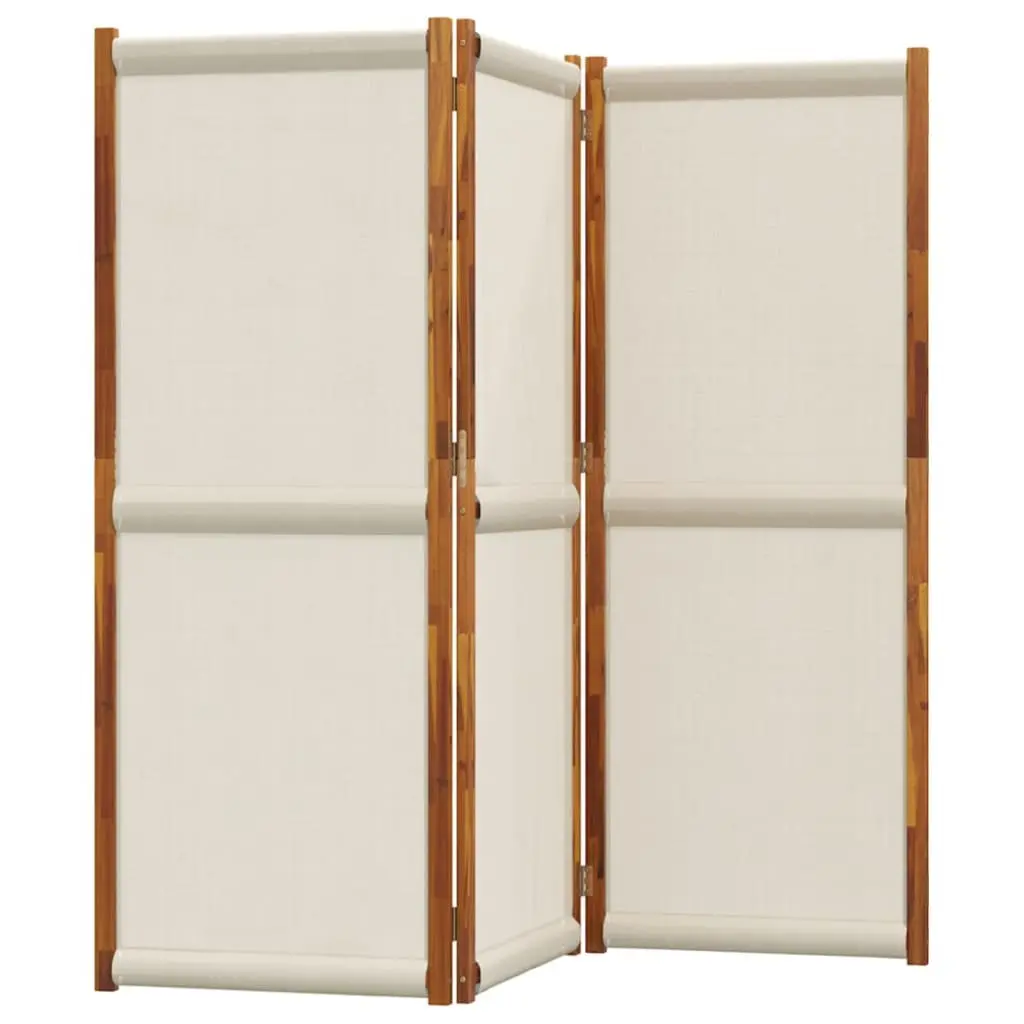 3-Panel Room Divider Privacy Screen 210x180 cm Grey Folding Partition Indoor