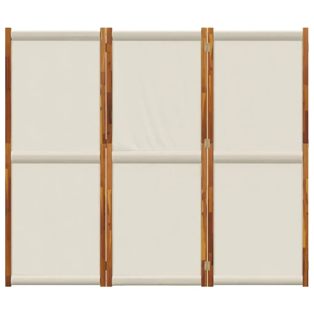 3-Panel Room Divider Privacy Screen 210x180 cm Grey Folding Partition Indoor
