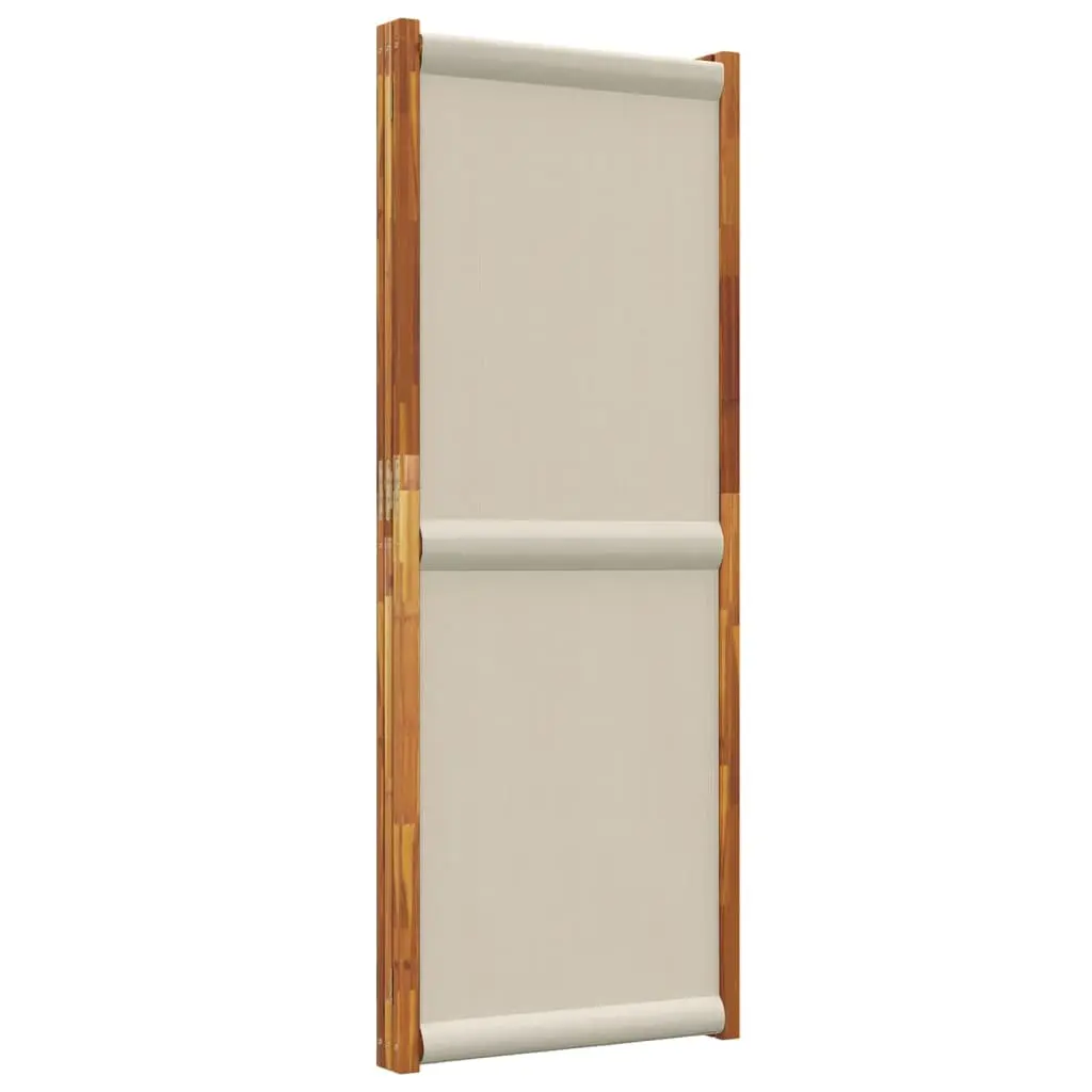 3-Panel Room Divider Privacy Screen 210x180 cm Grey Folding Partition Indoor