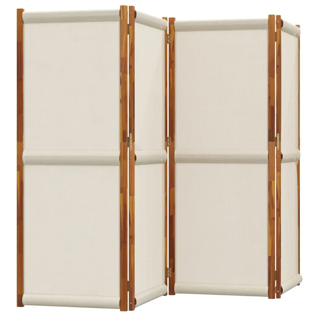 4-Panel Room Divider Privacy Screen Indoor Outdoor 280 x 180 cm Grey