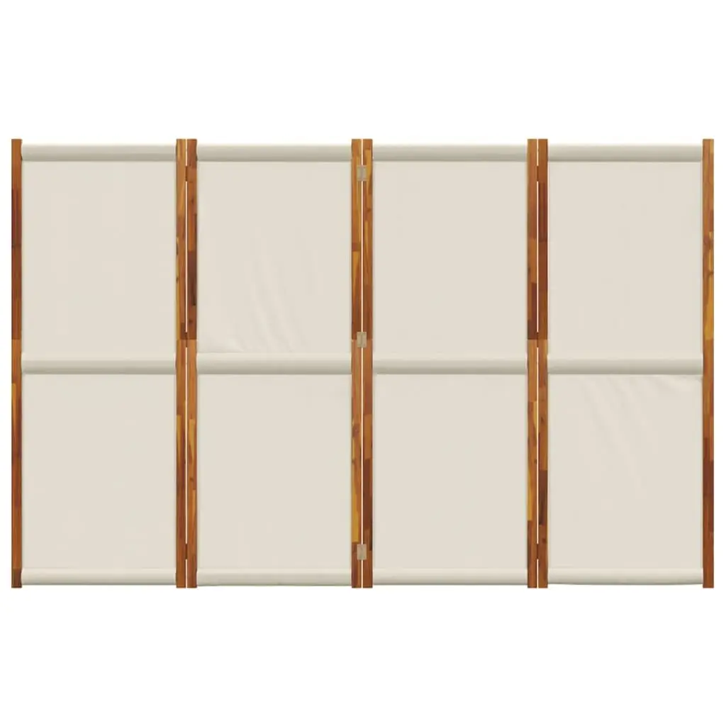 4-Panel Room Divider Privacy Screen Indoor Outdoor 280 x 180 cm Grey