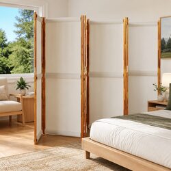 Practical Grey 6-Panel Room Divider for Your Home