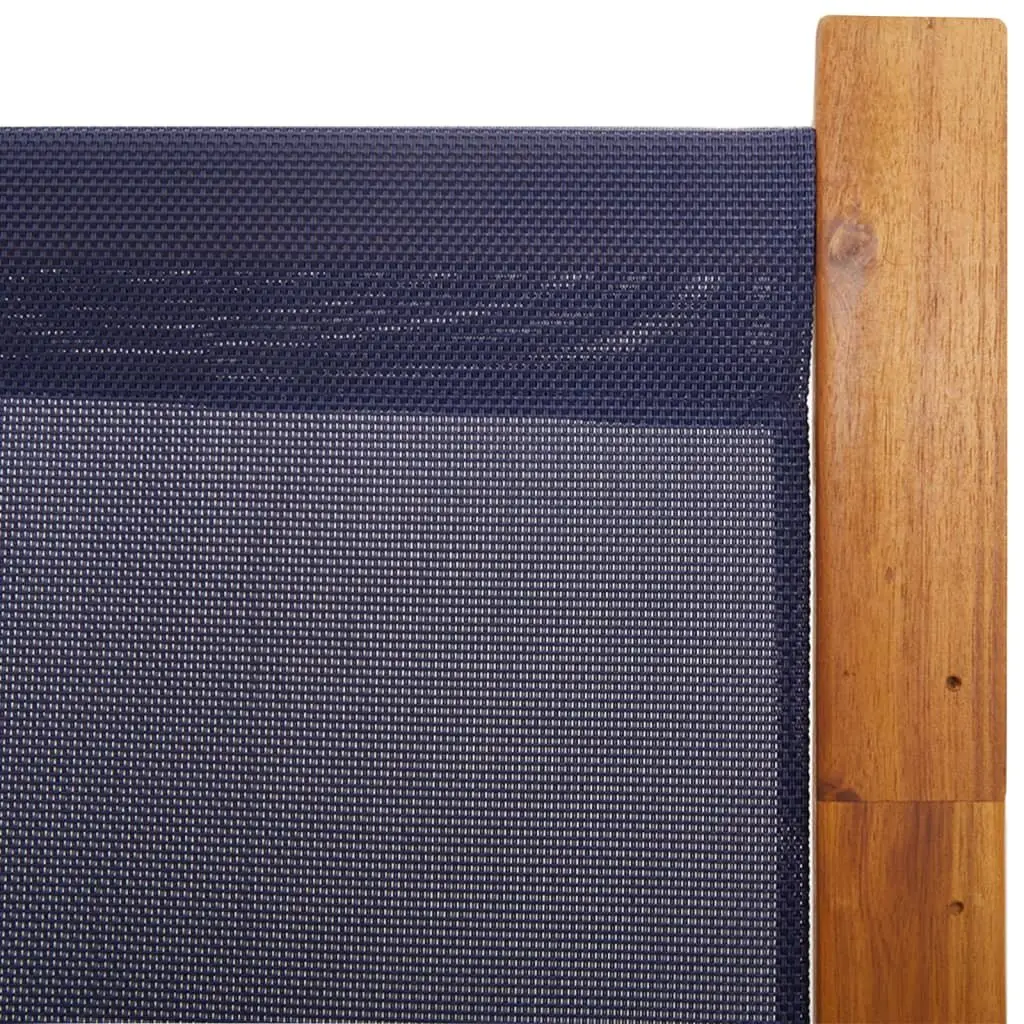 3-Panel Room Divider Privacy Screen 210 x 180 cm Blue Folding Indoor Outdoor Space Partition