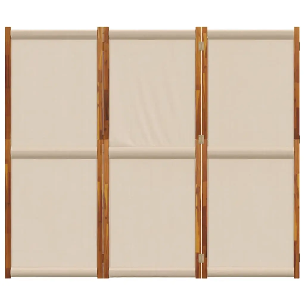 3-Panel Room Divider Privacy Screen 210x180cm Taupe
