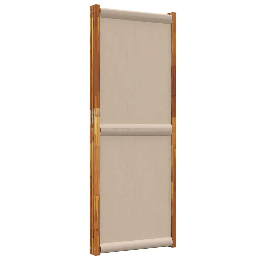 3-Panel Room Divider Privacy Screen 210x180cm Taupe