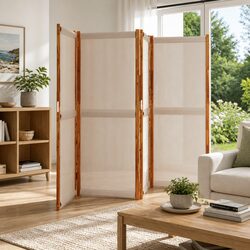 Reliable 4-Panel Room Divider for Everyday Use