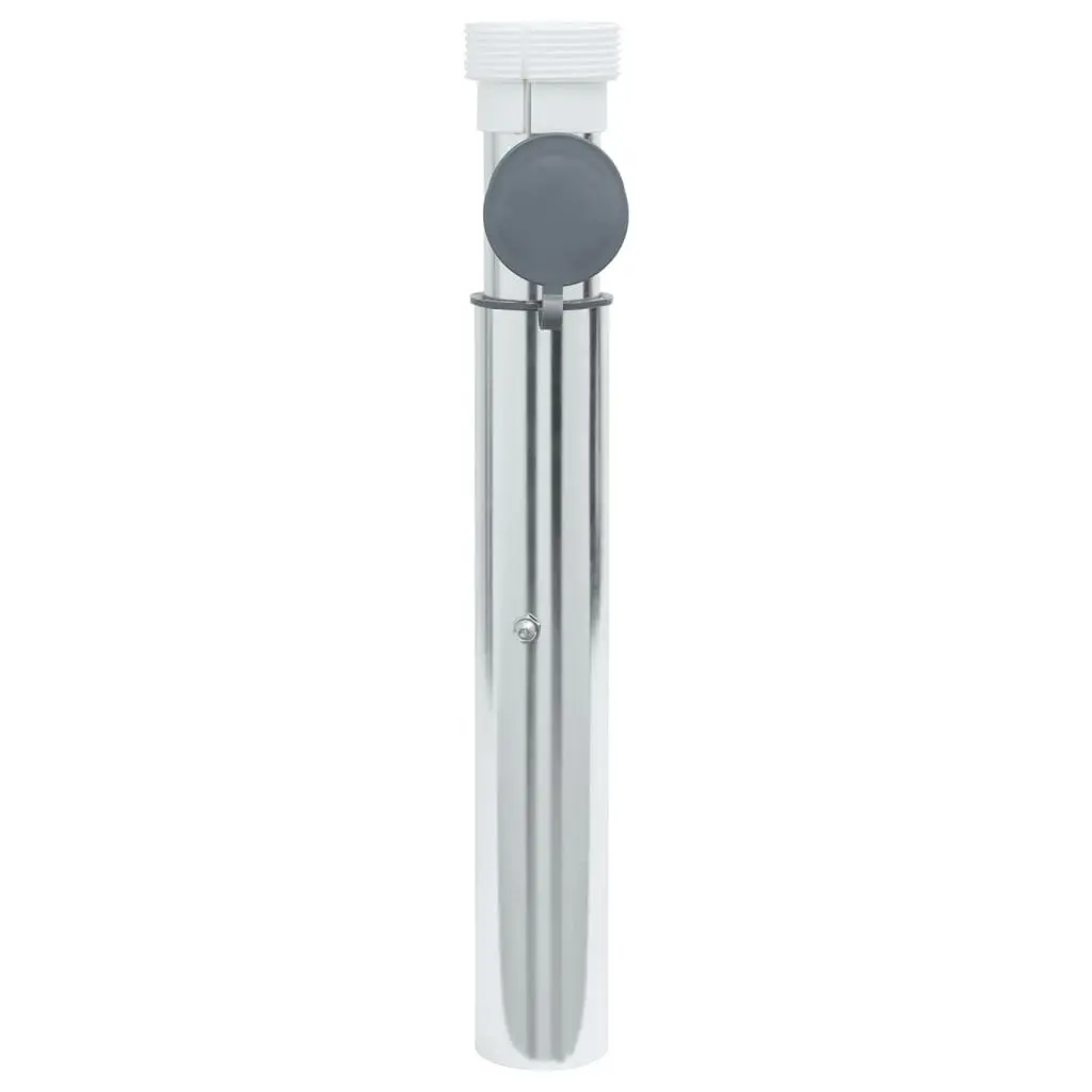 In-Ground Parasol Base Outdoor Umbrella Socket 40-50mm Silver Anodized