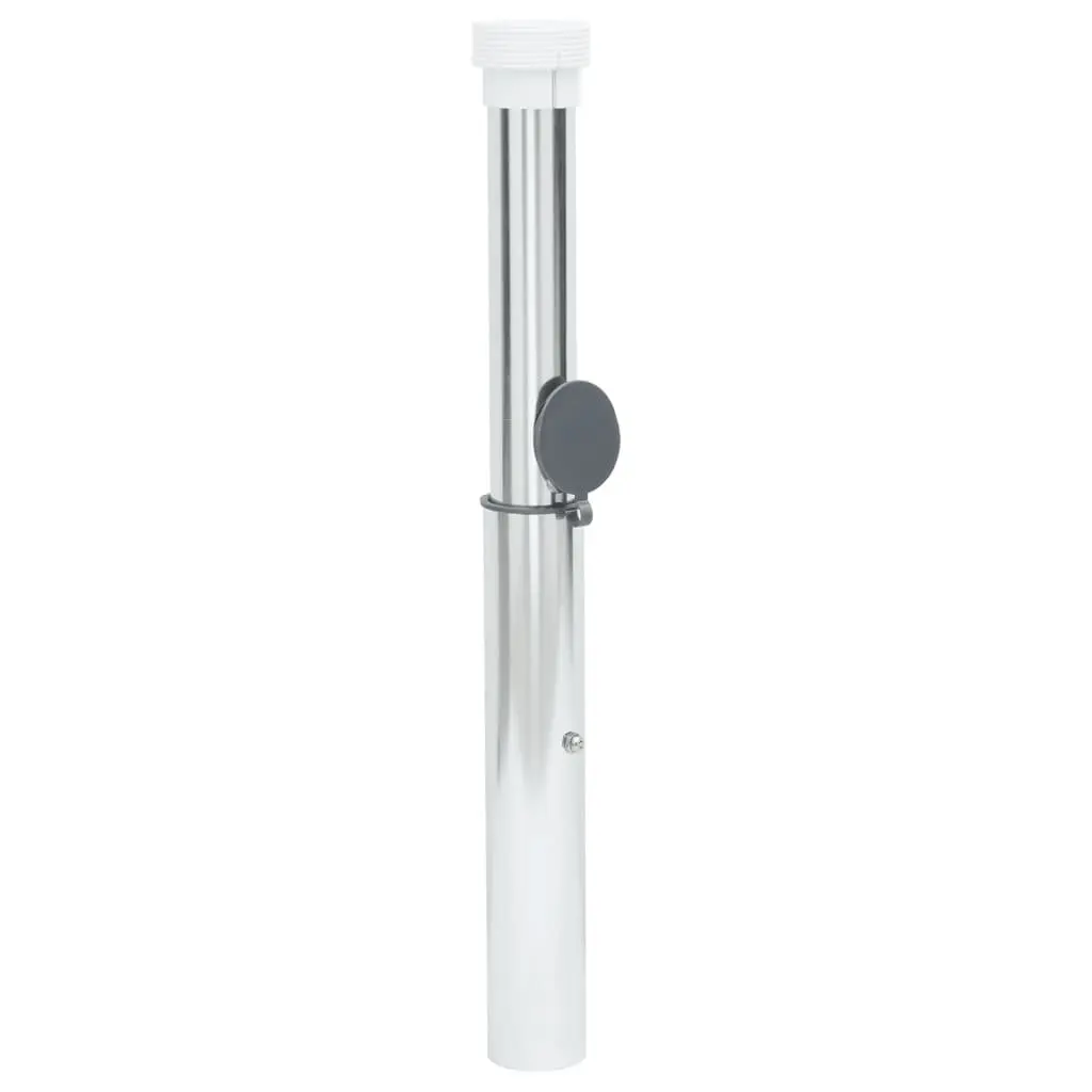 In-Ground Parasol Base Outdoor Umbrella Socket 40-50mm Silver Anodized