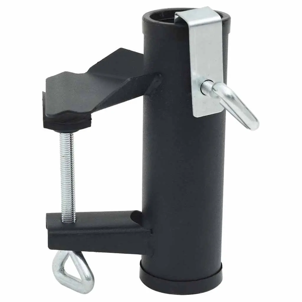 Umbrella Clamps for Balcony Railing Steel 25-38mm Outdoor Patio 2 Pack