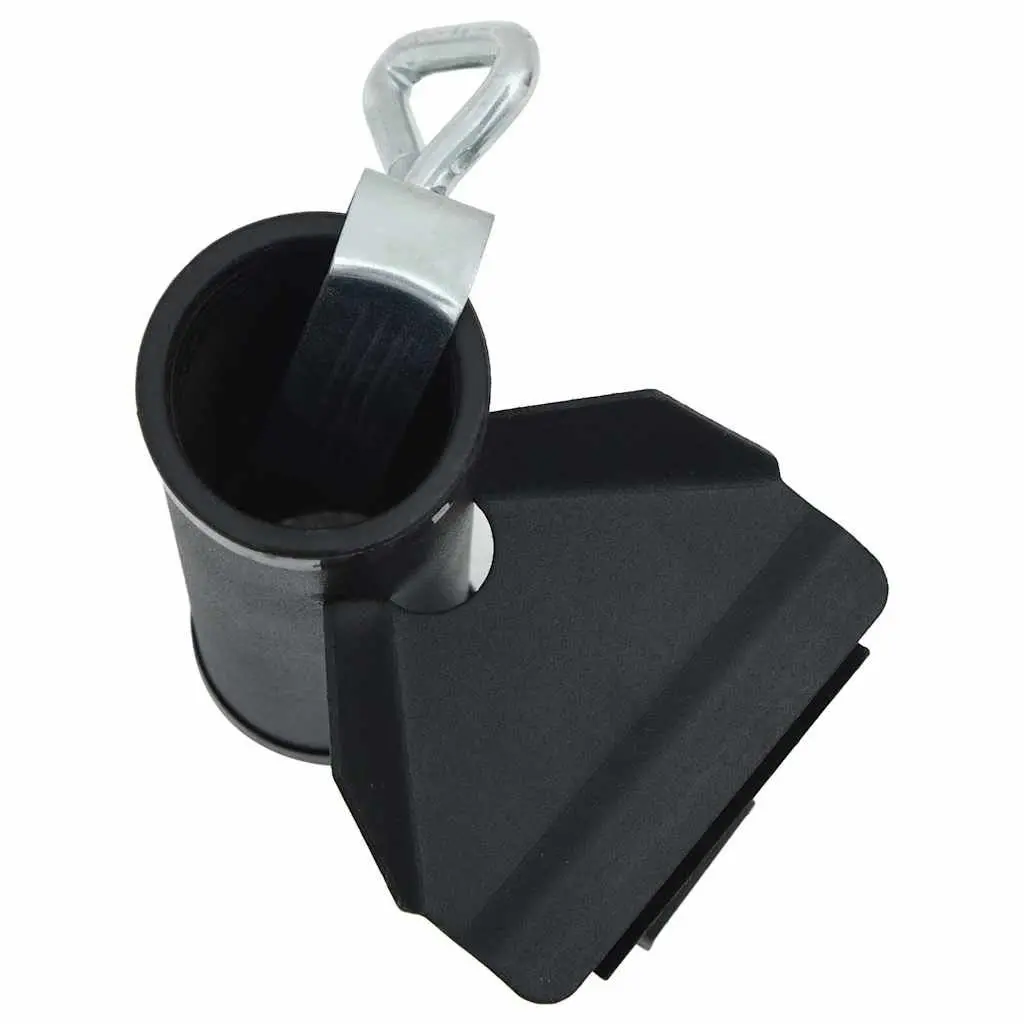 Umbrella Clamps for Balcony Railing Steel 25-38mm Outdoor Patio 2 Pack