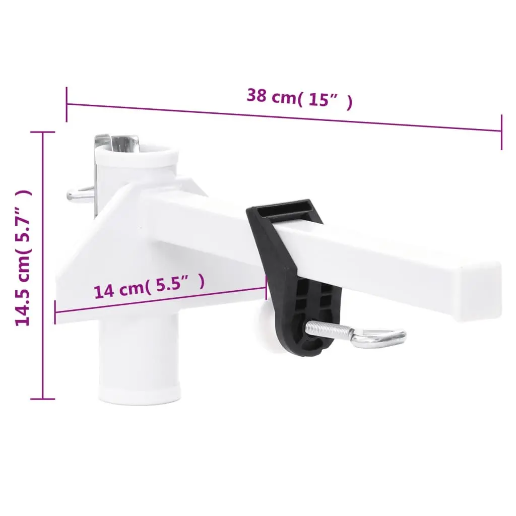 Umbrella Clamp for Garden Railing, Steel Construction