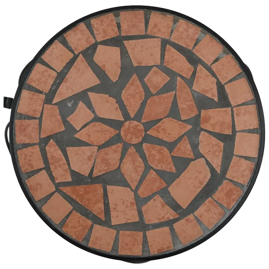 Plant Stands 3 pcs Terracotta Ceramic Mosaic Design Garden Patio Indoor Outdoor