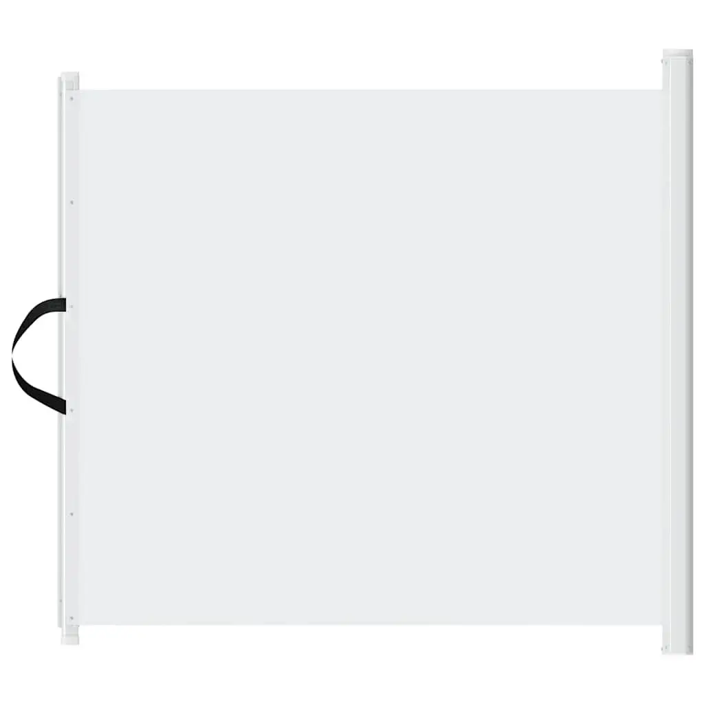 Retractable Pet Gate Dog Safety Barrier 102.5x125 cm White Indoor Fence