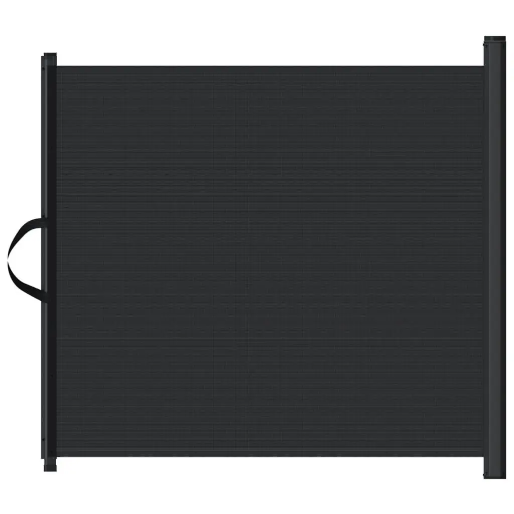 Retractable Pet Gate Safety Fence 102.5 x 125 cm Black