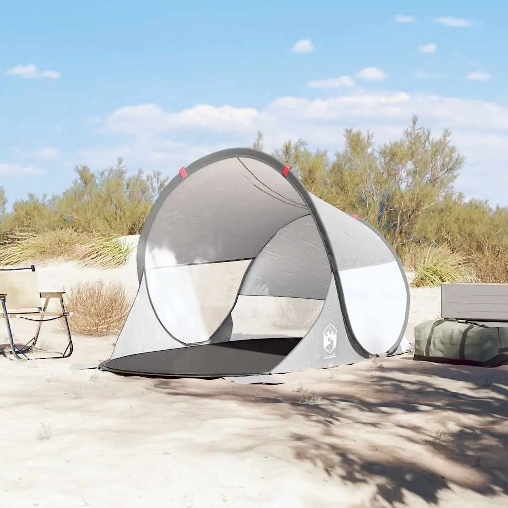 Pop-up Beach Tent Waterproof Portable Outdoor Shelter Grey