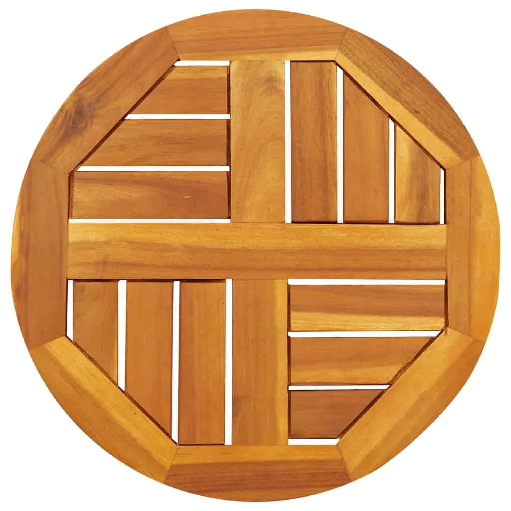 Round Solid Acacia Wood Table Top Ø40x2 cm