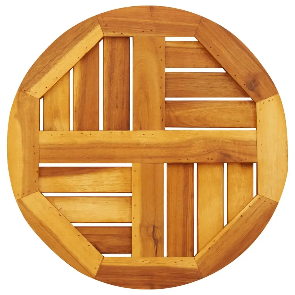 Round Solid Acacia Wood Table Top Ø40x2 cm