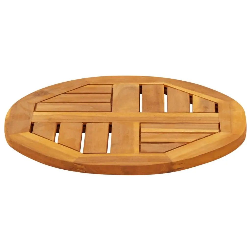 Round Solid Acacia Wood Table Top Ø40x2 cm