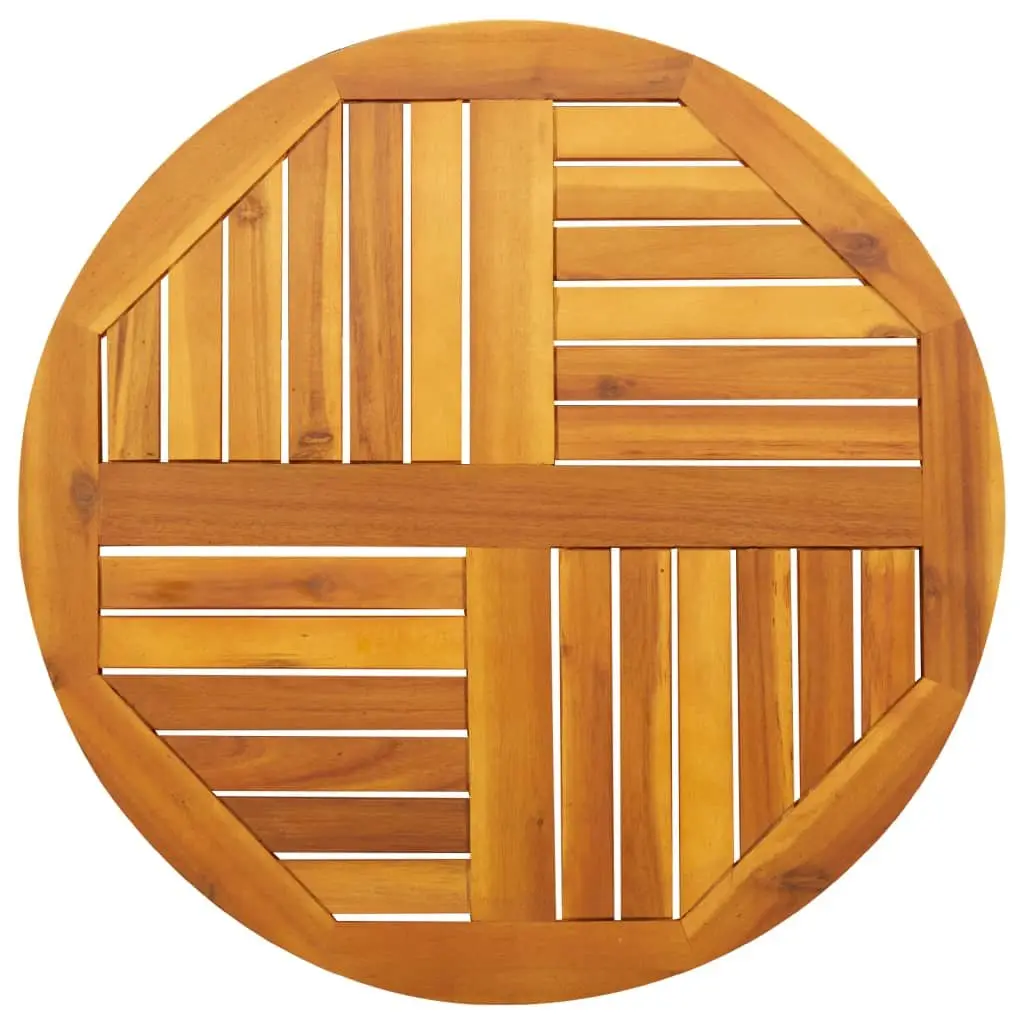 Round Solid Wood Table Top Ø70x2 cm Acacia Replacement Dining Garden Furniture Brown