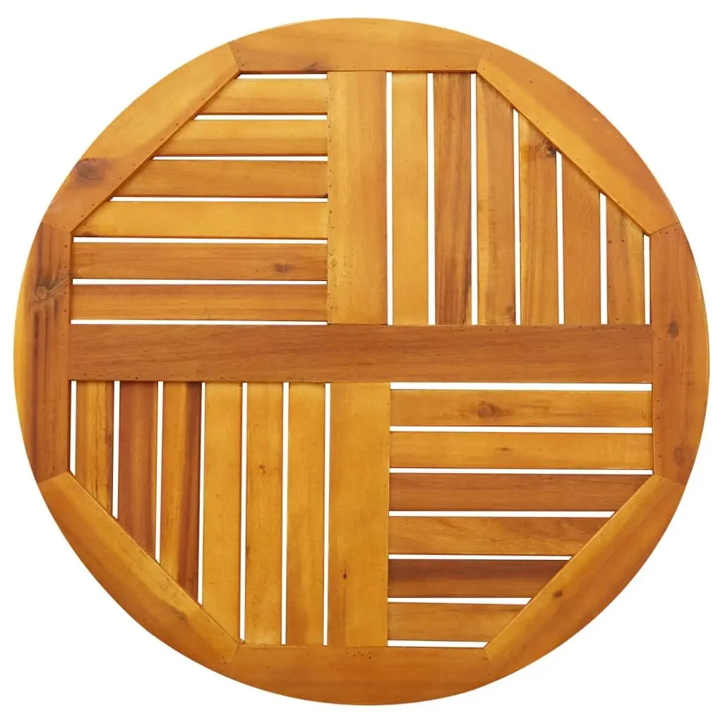 Round Solid Wood Table Top Ø70x2 cm Acacia Replacement Dining Garden Furniture Brown