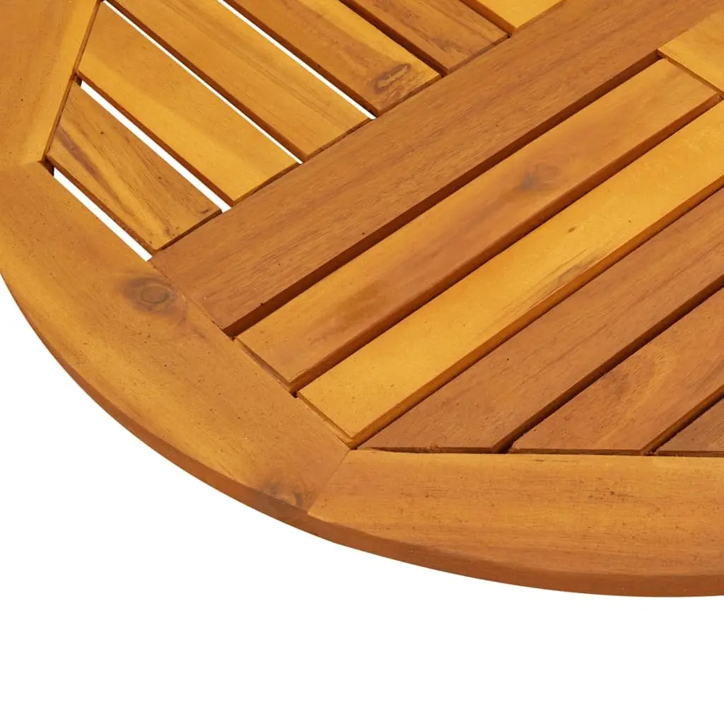Round Solid Wood Table Top Ø70x2 cm Acacia Replacement Dining Garden Furniture Brown