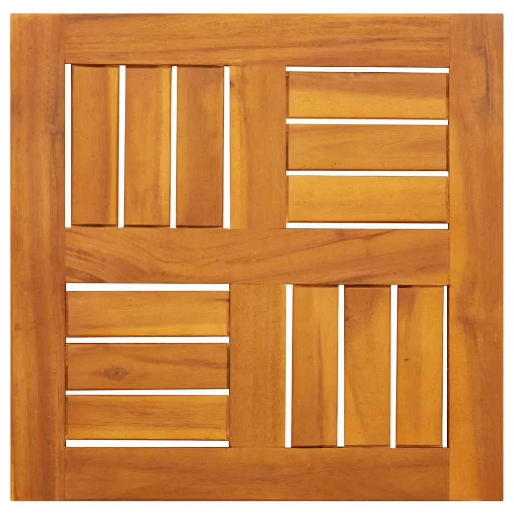 Square Table Top 40x40x2cm Solid Wood Acacia Replacement Dining Garden Furniture