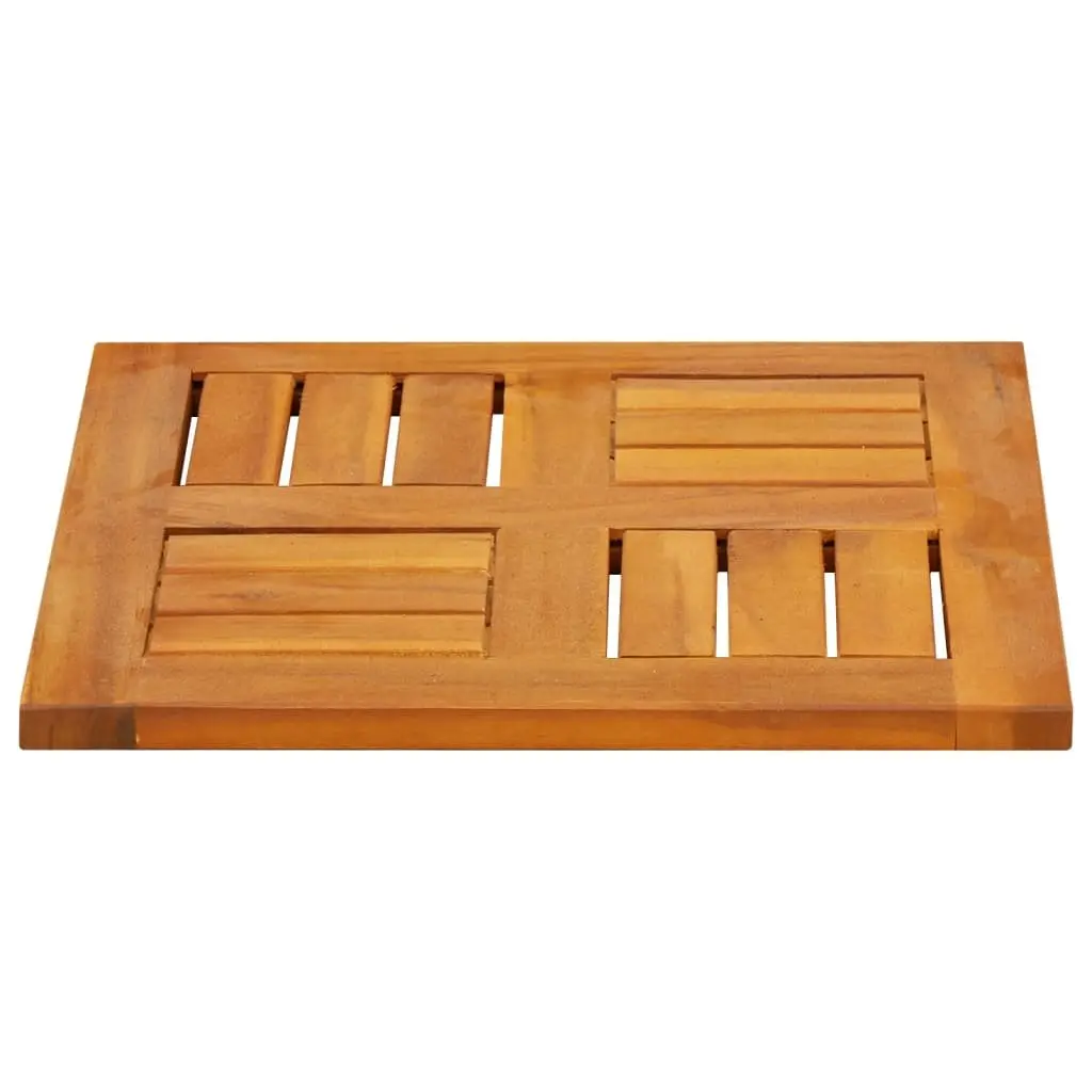 Square Table Top 40x40x2cm Solid Wood Acacia Replacement Dining Garden Furniture