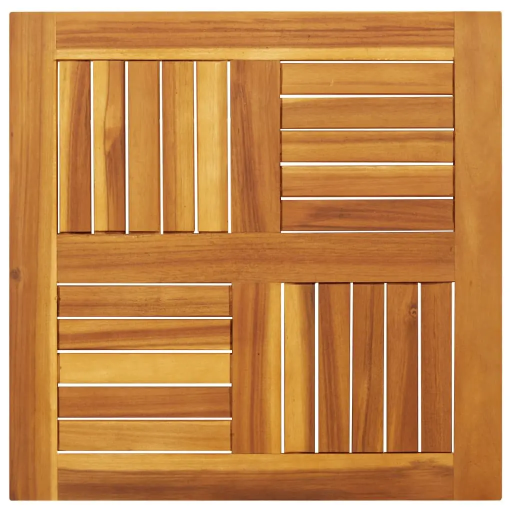 Square Wooden Table Top Replacement 60x60x2 cm Brown Acacia Dining Garden