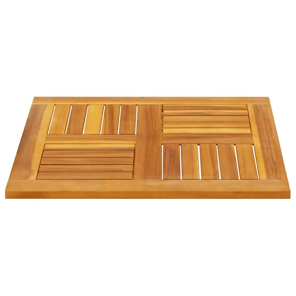 Square Wooden Table Top Replacement 60x60x2 cm Brown Acacia Dining Garden