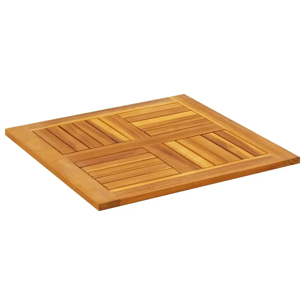 Square Wooden Table Top Replacement 60x60x2 cm Brown Acacia Dining Garden