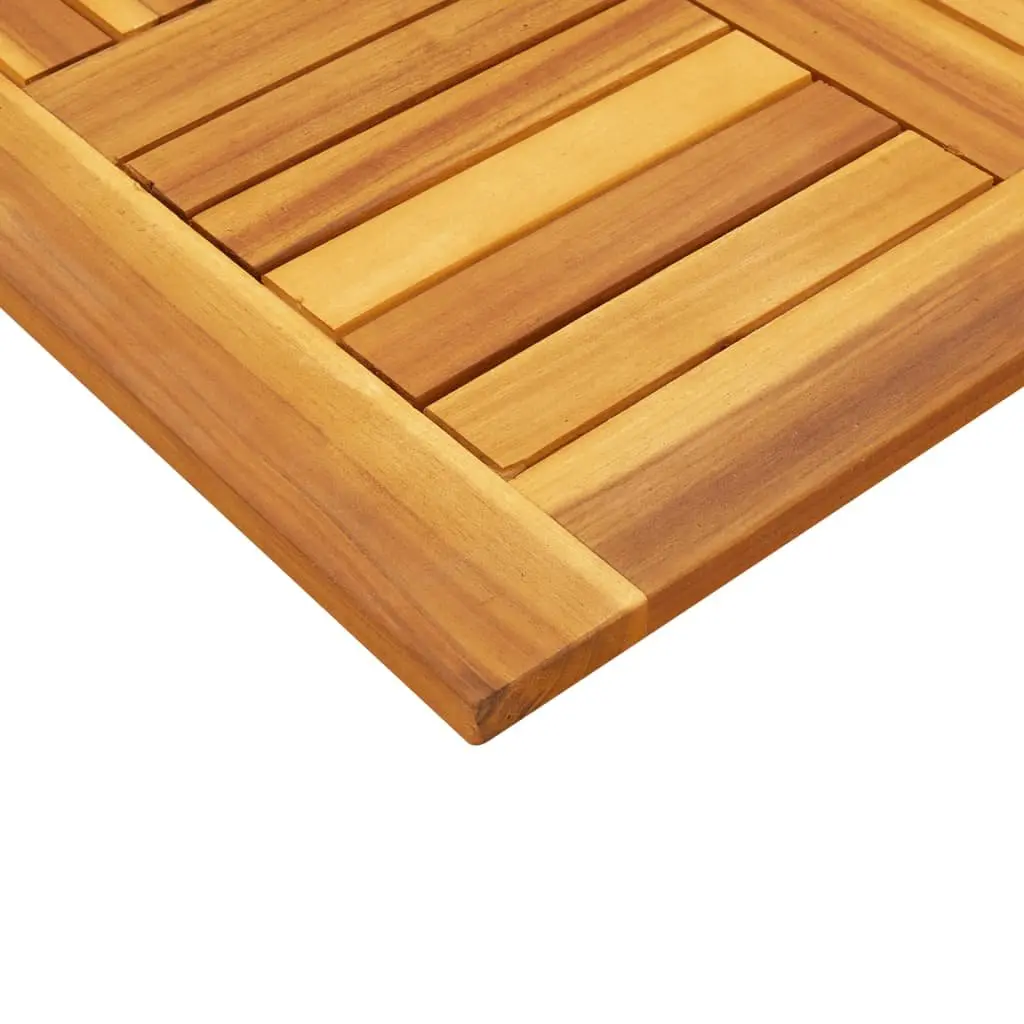 Square Wooden Table Top Replacement 60x60x2 cm Brown Acacia Dining Garden