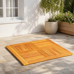 Durable Square Acacia Table Top 80x80cm for Your Home