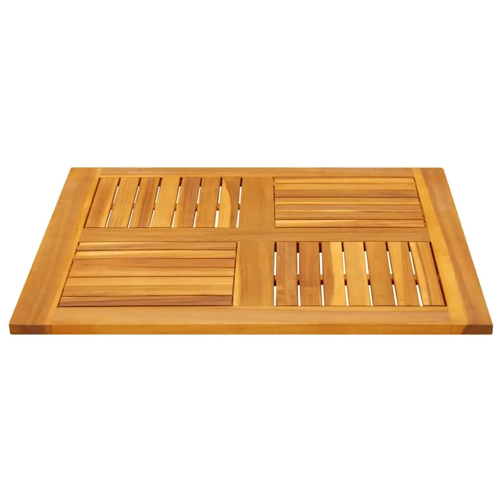 Square Wooden Table Top Replacement 80x80cm Brown Solid Acacia Dining Garden