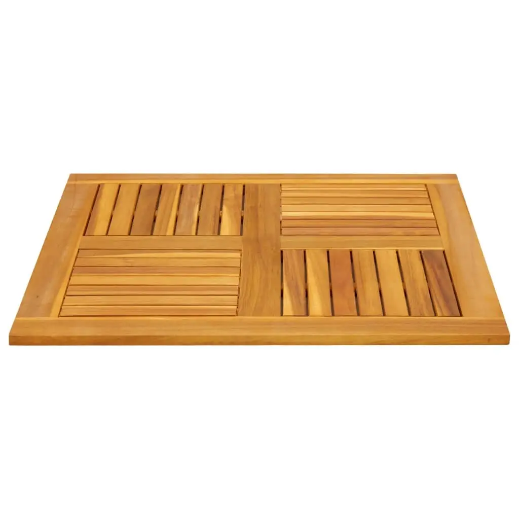 Square Wooden Table Top Replacement 80x80cm Brown Solid Acacia Dining Garden
