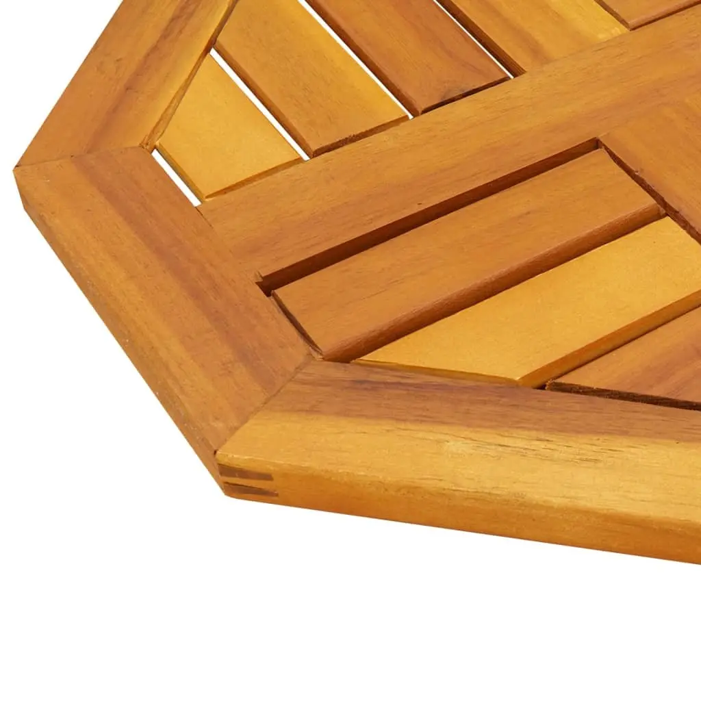 Octagonal Wooden Table Top 40x40x2 cm Brown Solid Acacia Replacement