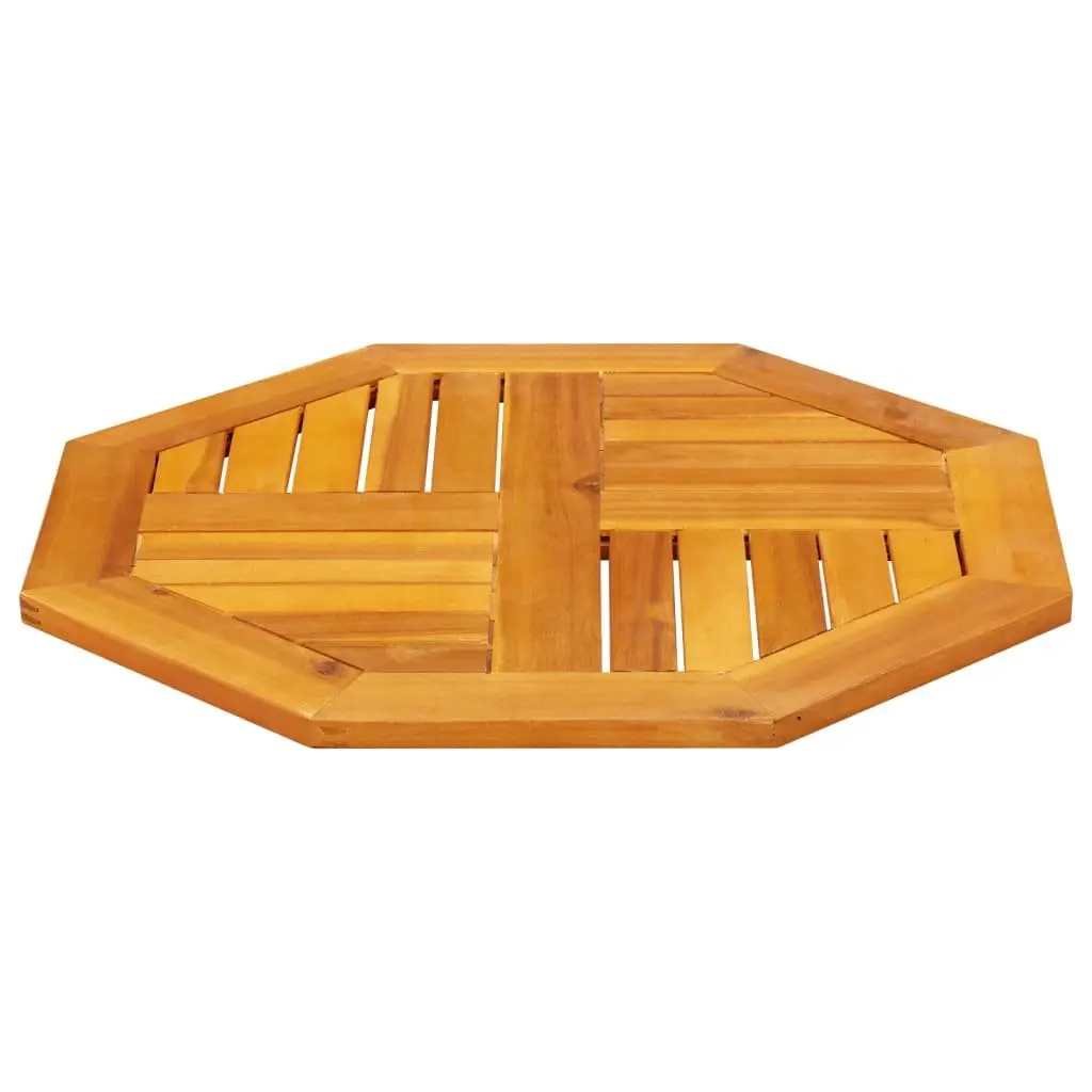 Octagonal Wooden Table Top 60x60x2cm Brown Garden Dining Furniture Replacement