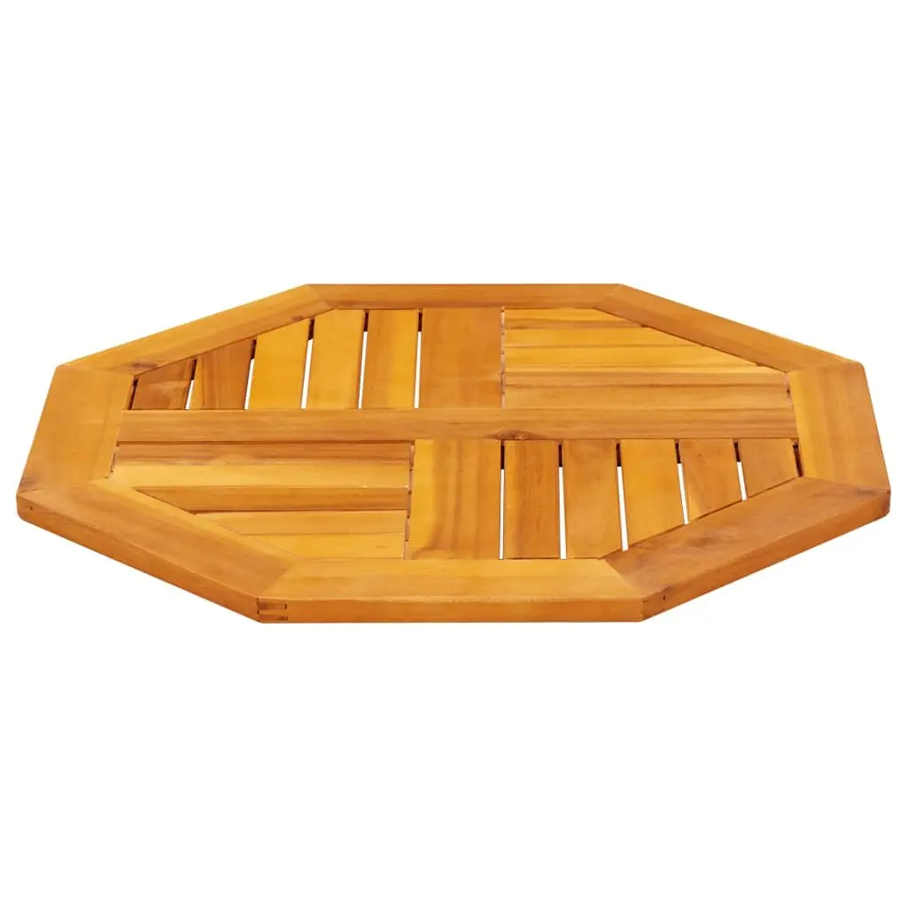 Octagonal Wooden Table Top 60x60x2cm Brown Garden Dining Furniture Replacement