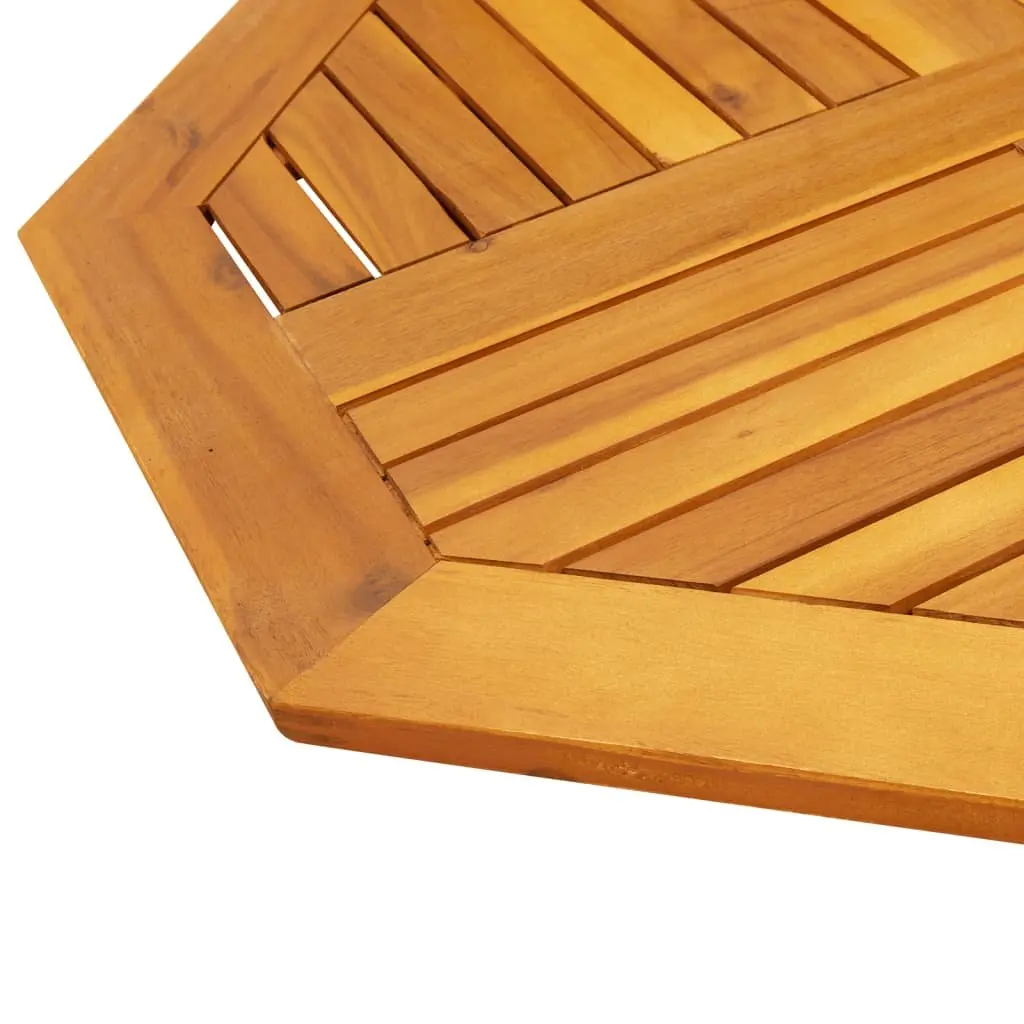 Octagonal Solid Wood Table Top 80x80x2.2cm Acacia Brown Replacement Dining