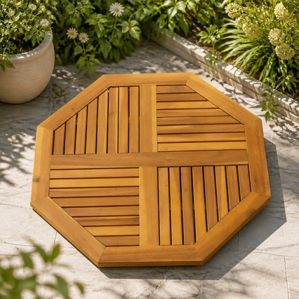 Octagonal Wooden Table Top