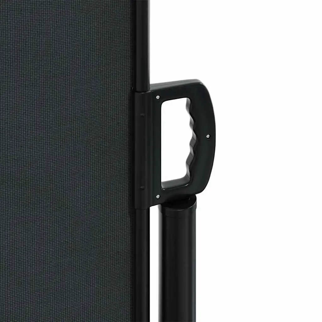 Retractable Side Awning Privacy Screen 100x300cm Black Garden Patio Balcony