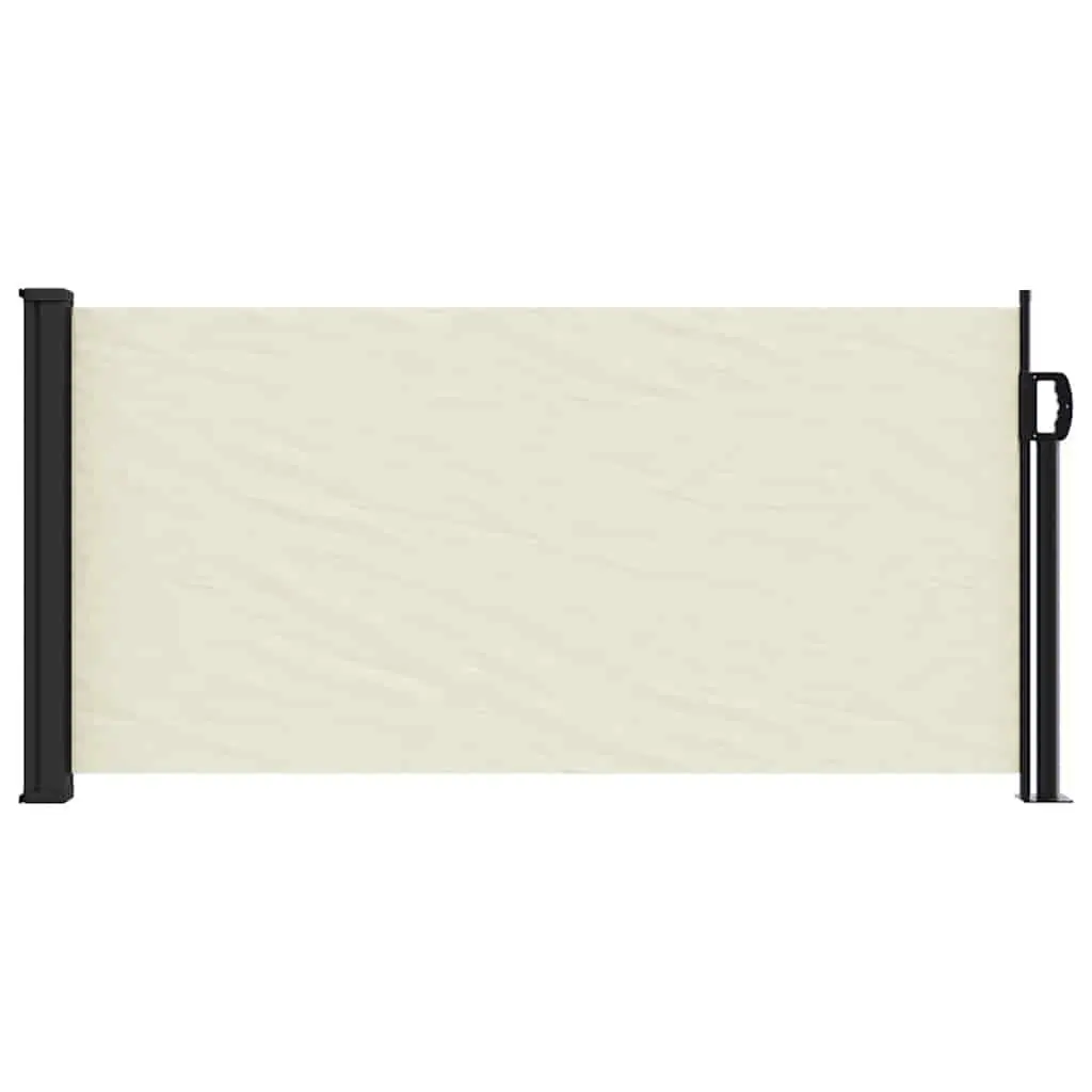 Retractable Side Awning Privacy Screen 100 x 300 cm Cream Outdoor Balcony Terrace Patio