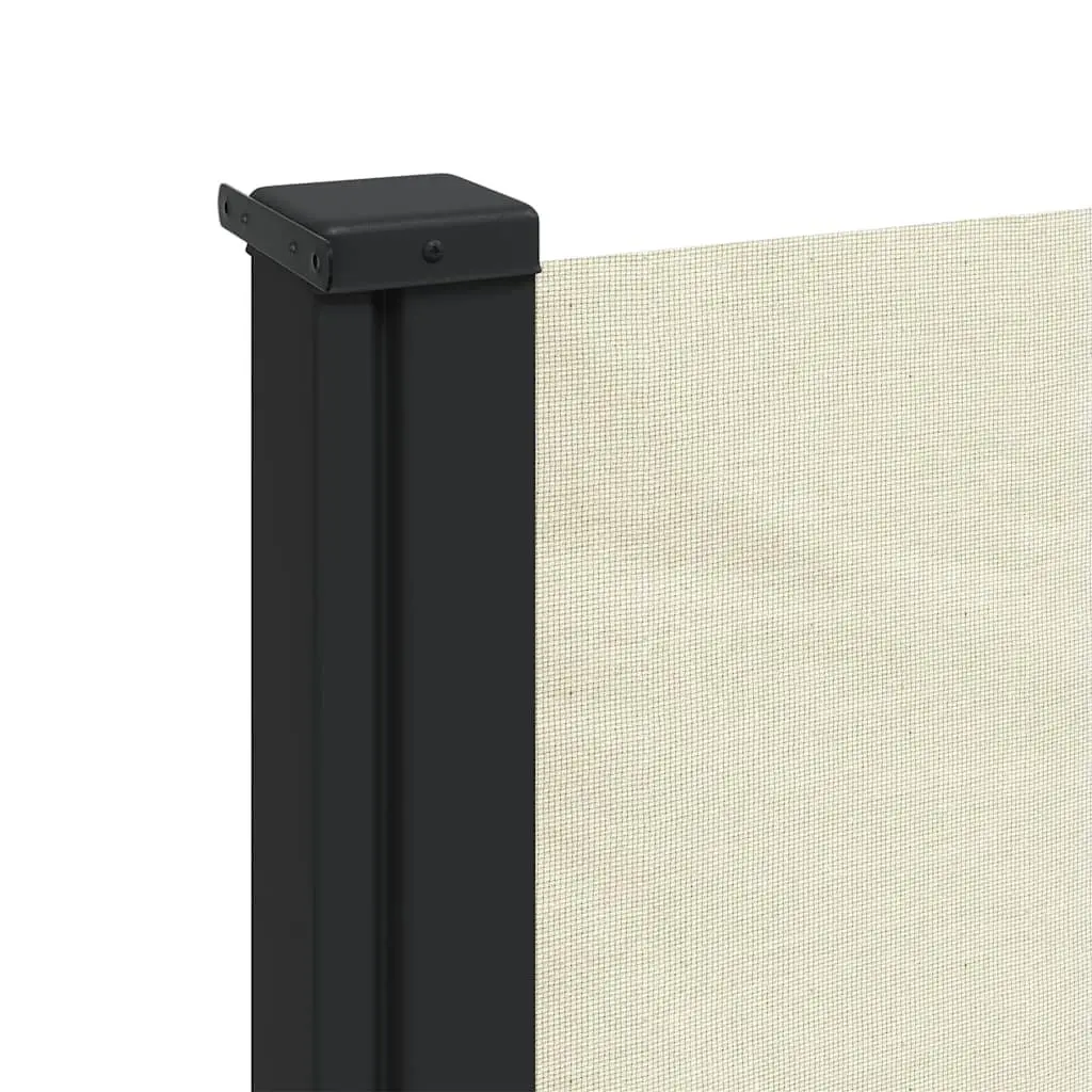 Retractable Side Awning Privacy Screen 100 x 300 cm Cream Outdoor Balcony Terrace Patio