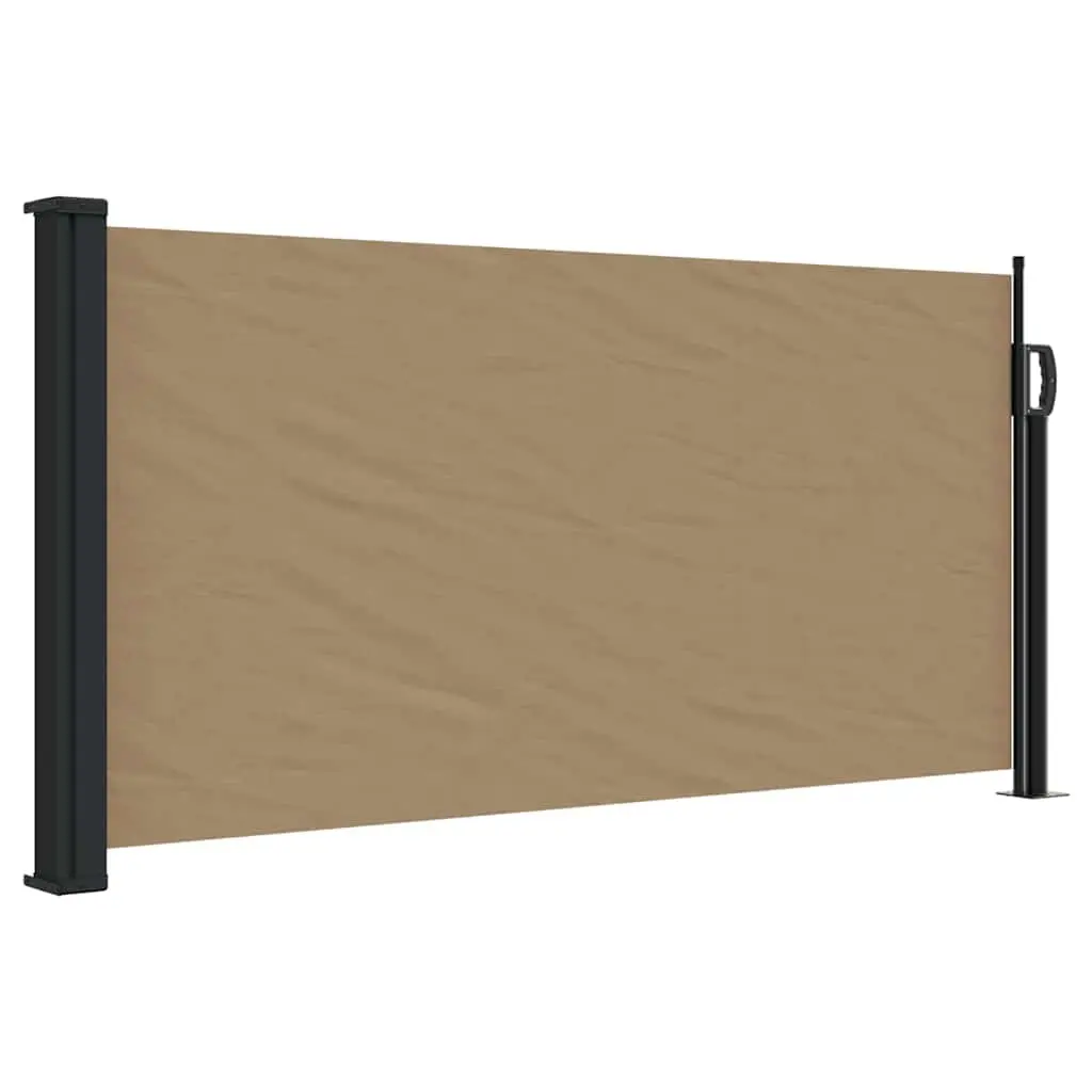 Retractable Side Awning Outdoor Privacy Screen 100 x 300 cm Taupe