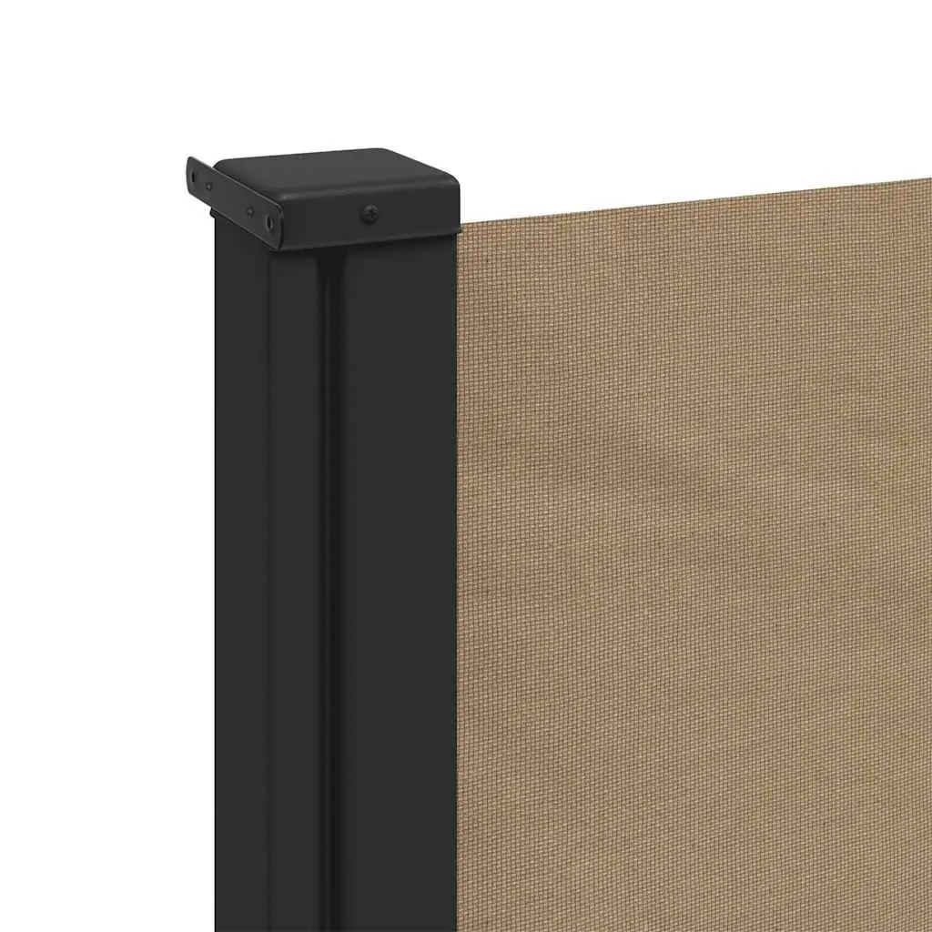 Retractable Side Awning Outdoor Privacy Screen 100 x 300 cm Taupe