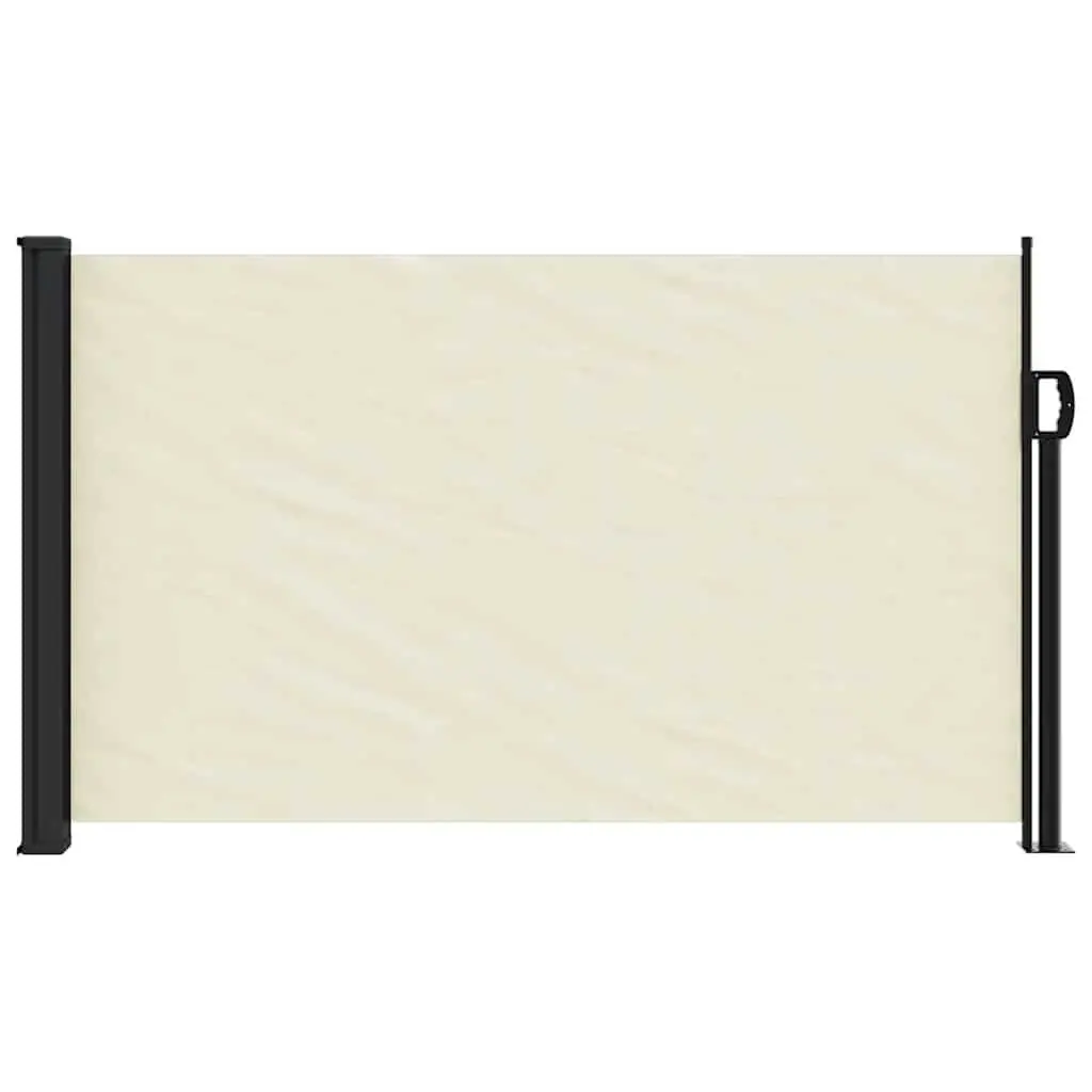 Retractable Side Awning Privacy Screen 117x300cm Cream Garden Patio Balcony