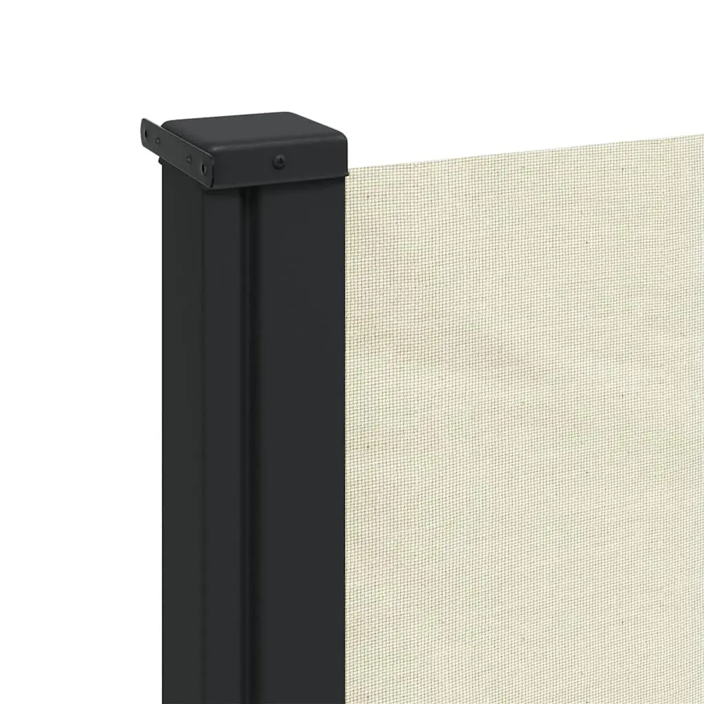 Retractable Side Awning Privacy Screen 117x300cm Cream Garden Patio Balcony